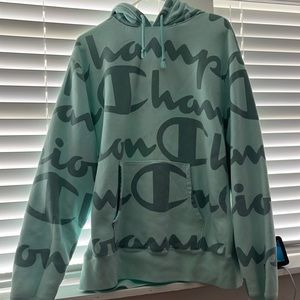 Light blue champion hoodie. Men’s or women’s